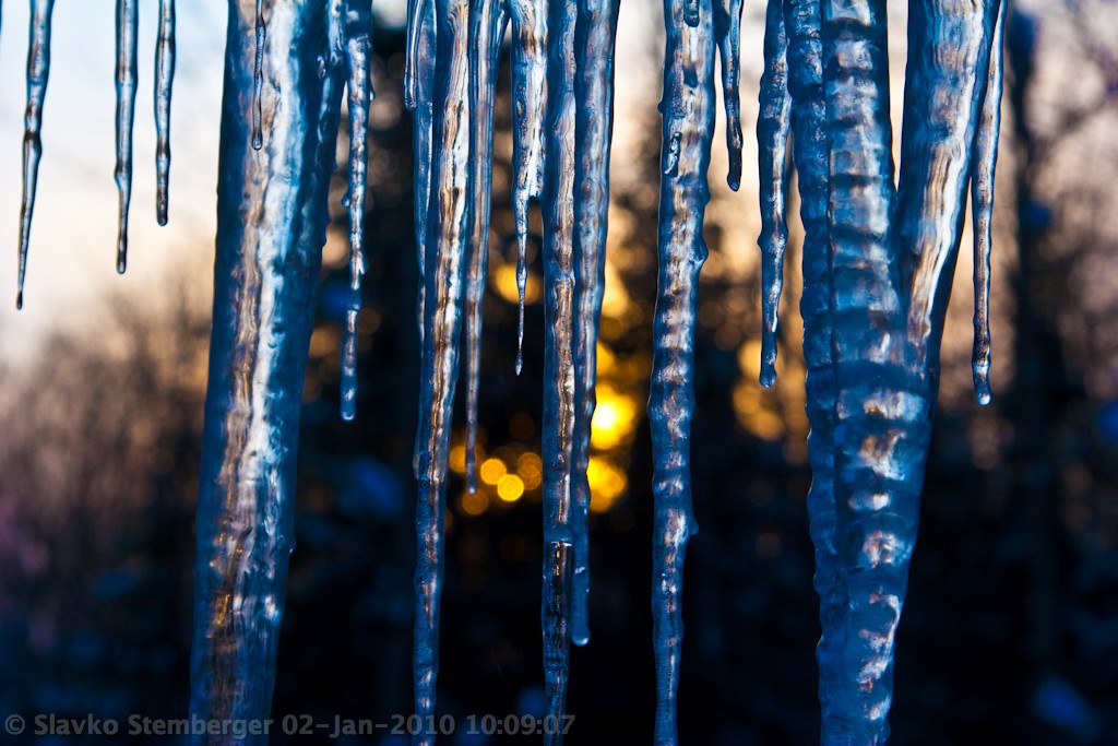 Sunset Icicles
